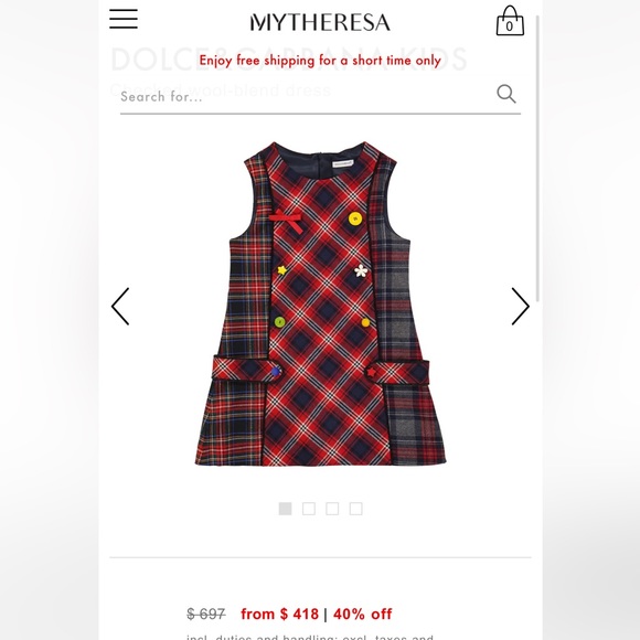 Dolce and Gabbana wood tartan dress - Picture 5 of 5